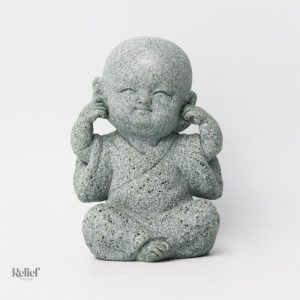 Trois sculptures de Bouddha en harmonie