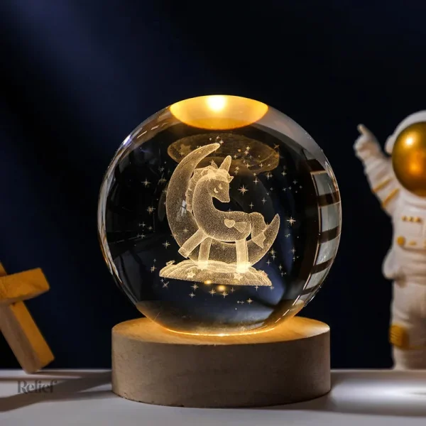 Lumières LED intégrées dans la sculpture