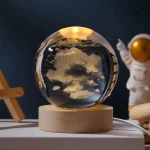 Éclairage LED dans une belle boule en cristal