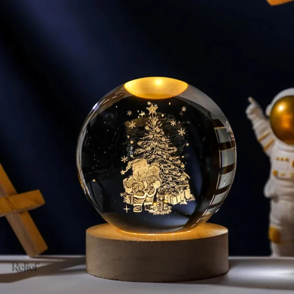 Boule à LED illuminant l'espace