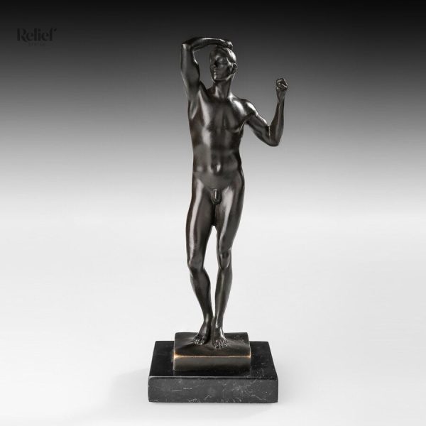 Sculpture artistique en bronze, 30 cm de Rodin