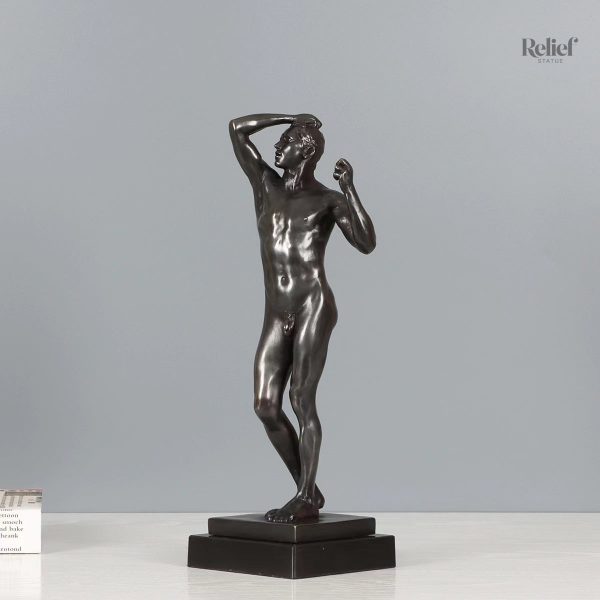 Sculpture en Bronze véritable L'Âge d'Airain