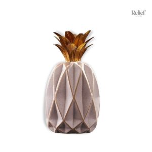 Sculpture moderne ananas décoratif en design contemporain