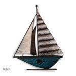 Sculpture moderne bateau décoratif en design contemporain