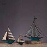 Statue design moderne de bateau artistique en métal