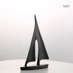 Décoration bateau en sculpture 21 cm, art contemporain