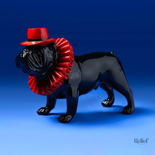 Bouledogue Anglais en statue décorative pour maison
