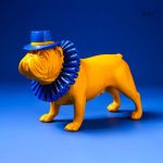 Figurine de bouledogue 19 cm pour un style unique