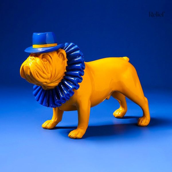 Figurine de bouledogue 19 cm pour un style unique