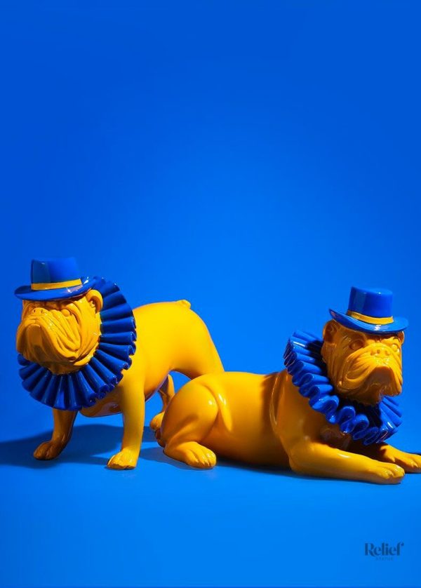 Objet de décoration bouledogue pour intérieur élégant