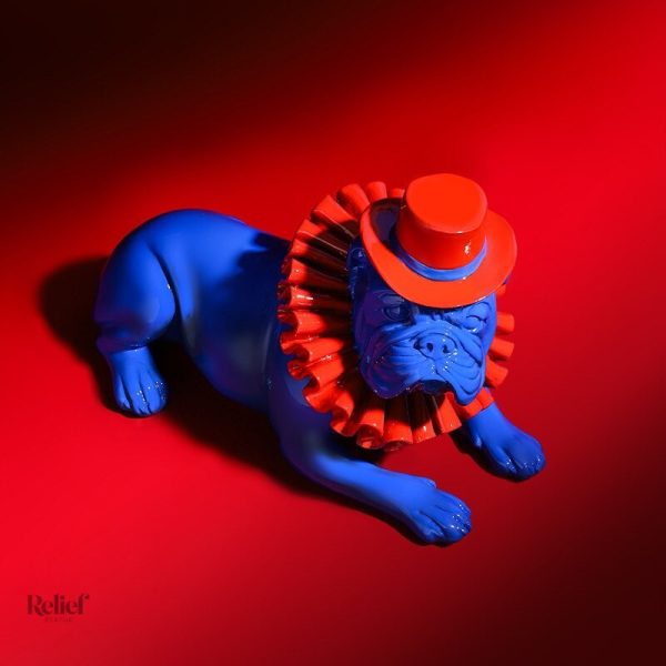 Figurine de bouledogue anglais, style moderne et élégant