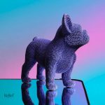 Accessoire déco Bouledogue 19 cm pour les amoureux des chiens
