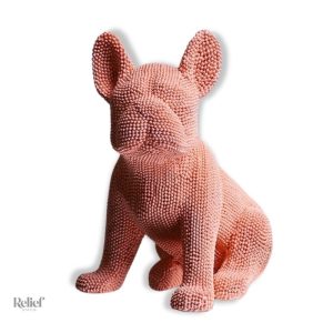 Statue de Bouledogue Français en résine de 19 cm