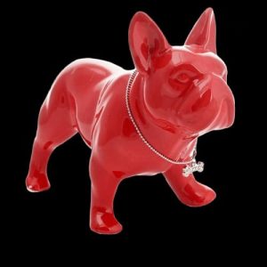 Statue Chien Bouledogue Français 29 cm