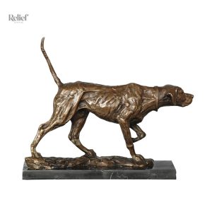 Statue animale en bronze, 22 cm de hauteur, œuvre décorative