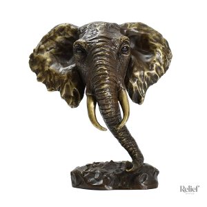 Éléphant en bronze, statue décorative de 20 cm