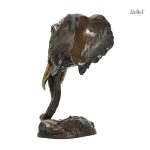 Statue éléphant en bronze, 20 cm de hauteur