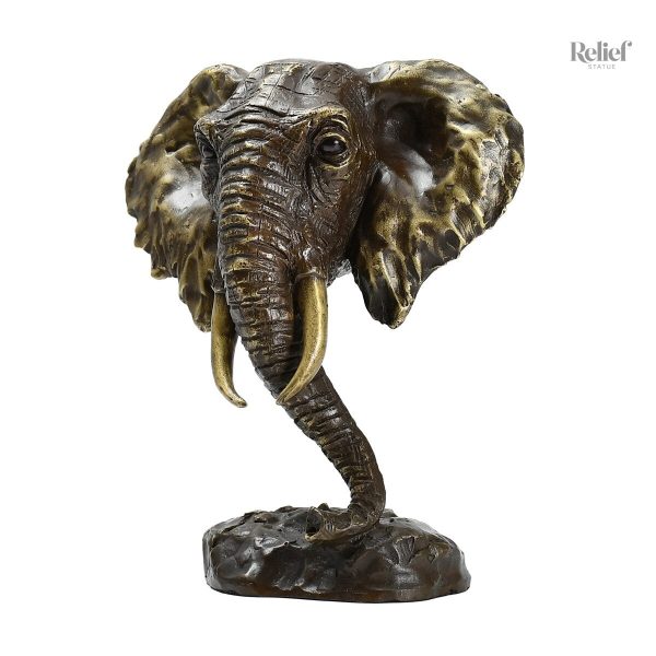 Bronze véritable éléphant, pièce unique en décoration intérieure