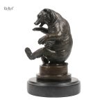 Ours en bronze, sculpture animalière élégante