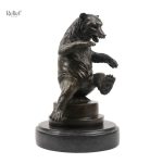 Ours en bronze, pièce décorative pour collection