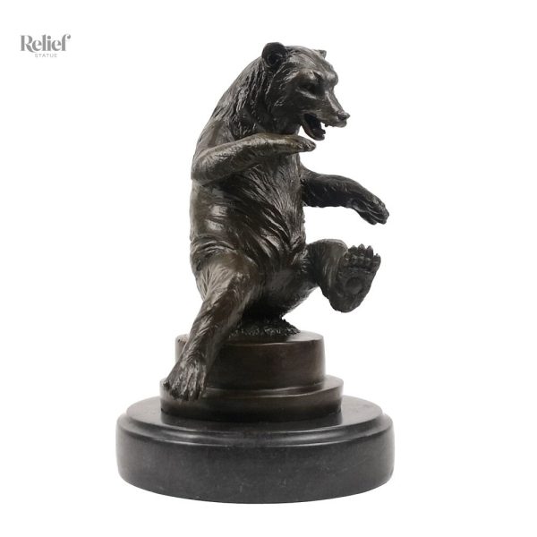Ours en bronze, pièce décorative pour collection