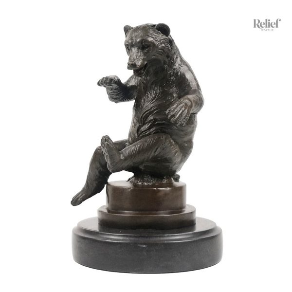 Ours 22 cm en bronze, décoration intérieure raffinée