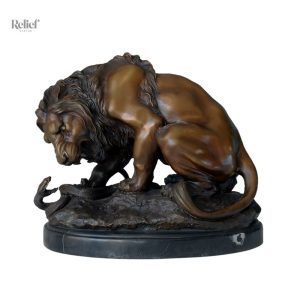 Sculpture en bronze Barye, 30 cm, œuvre d'art élégante