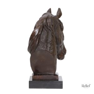 Statue en bronze d'un cheval majestueux, 30 cm