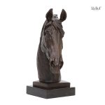 Sculpture équestre en bronze, 30 cm, décorative et élégante