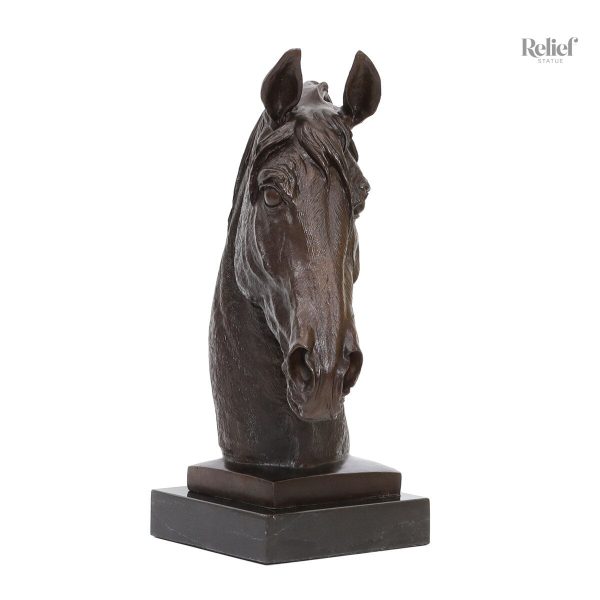 Sculpture équestre en bronze, 30 cm, décorative et élégante