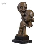 Sculpture artistique en bronze, hauteur de 27 cm