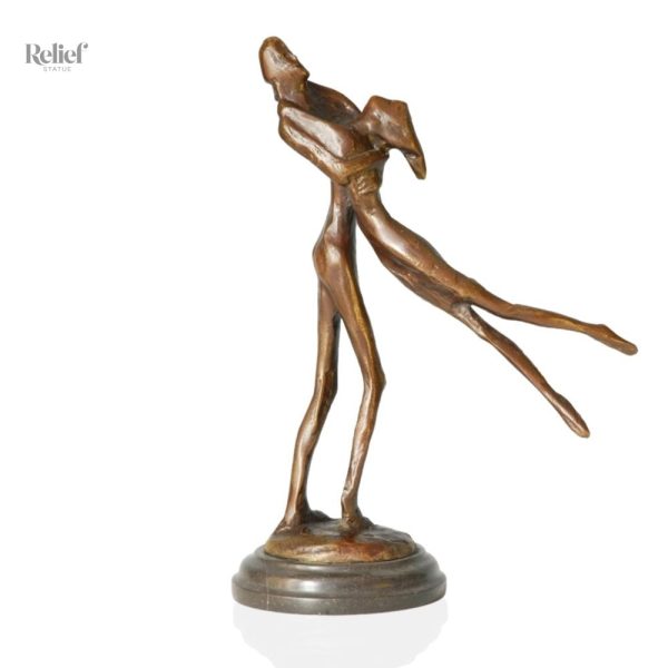 bronze-couple-statue-1 Statue en bronze couple, hauteur 35 cm, sculpture artistique