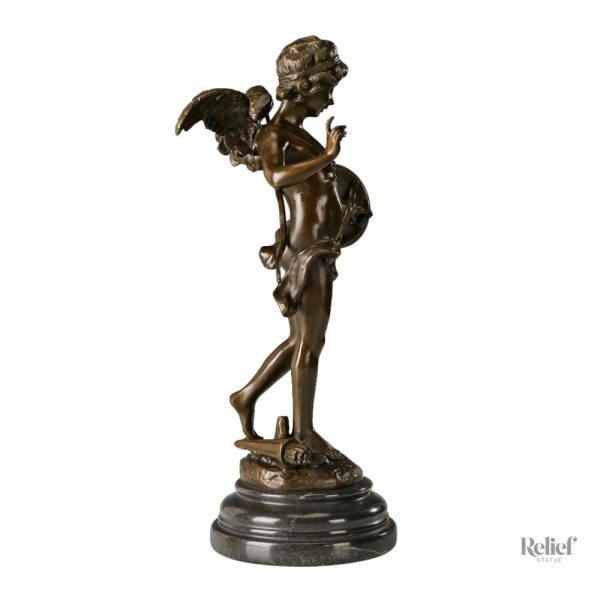 Sculpture artistique en bronze : Cupidon de 39 cm