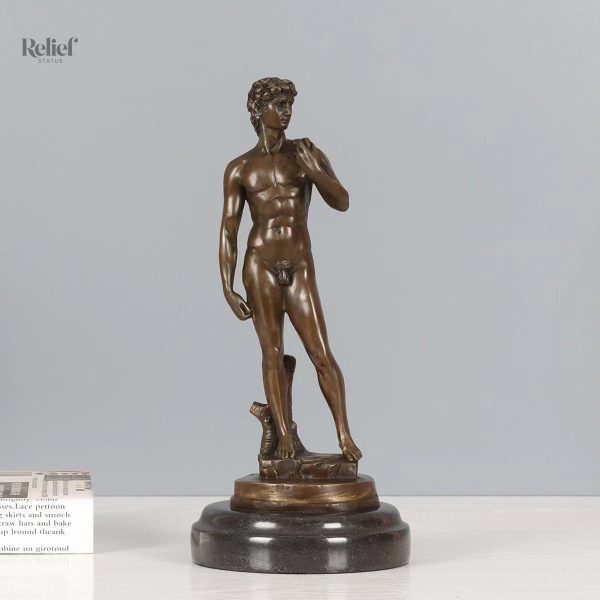 Sculpture en bronze véritable de David