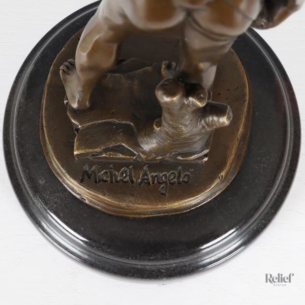 Sculpture en bronze véritable, modèle David