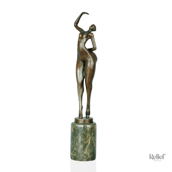 bronze-femme-1 Bronze Femme 'Pose', sculpture en bronze 44 cm