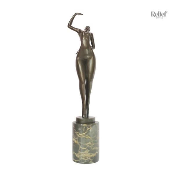 Sculpture en bronze Femme 'Pose' 44 cm, design élégant