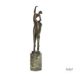 Figure féminine en bronze, statue 44 cm, œuvre d'art