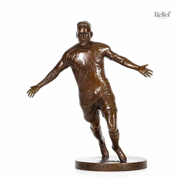 Figurine de Messi en bronze, 25 cm de hauteur, artistique