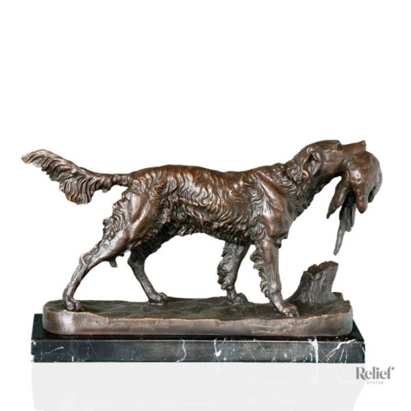 Bronze Moigniez Chien sculpture 23 cm en bronze véritable