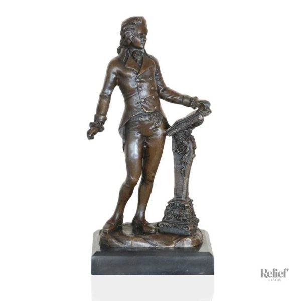 bronze-mozart-1 Statue en bronze Mozart 21 cm, œuvre d'art élégante