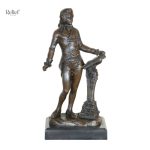 Sculpture en bronze véritable, représentation de Mozart en 21 cm