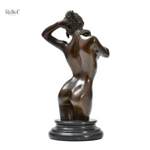 Art en bronze, figure féminine, 30 cm