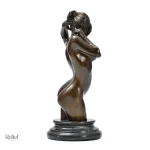 Femme en bronze nu, statue décorative 30 cm