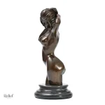 Sculpture moderne, bronze, 30 cm, motif féminin