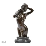 Sculpture artistique en bronze, femme 30 cm