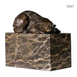 Ours en bronze, pièce décorative de 13 cm