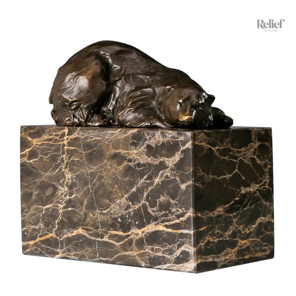 Ours en bronze, pièce décorative de 13 cm