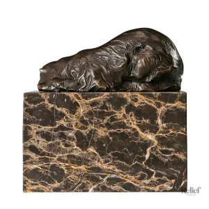 Sculpture ours, bronze authentique, 13 cm
