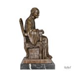 Statue en bronze hauteur 35 cm représentant Voltaire